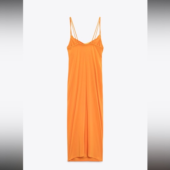 NWT Zara dress with draped neckline - Picture 4 of 7